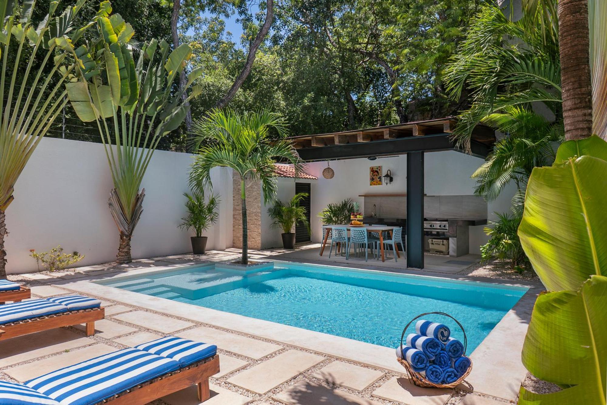 Wonderful Tropical Home 3Br, Garden, Private Pool. Tulum Exterior photo